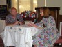 Joann Hatchett and Tom Hoag played out a scene about a dying parent and his wishes